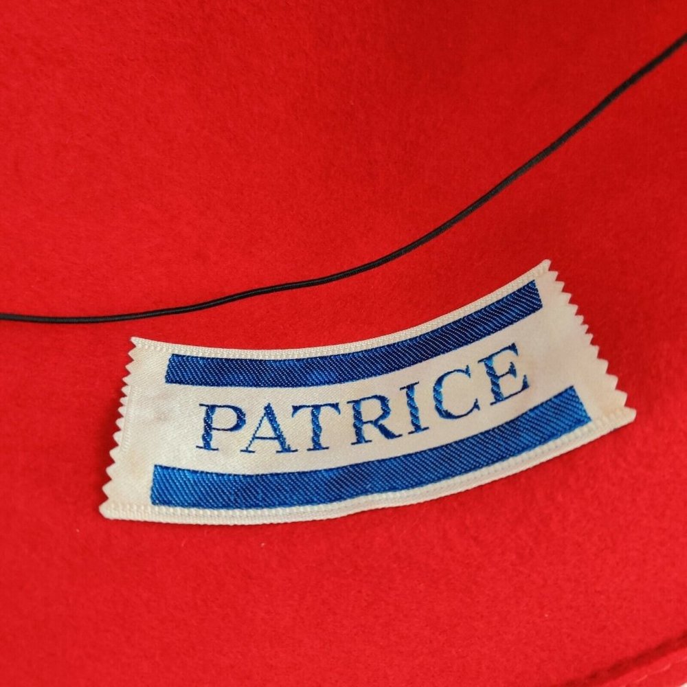 Lancaster Red Wool With Feather And Net Hat By Pa… - image 6